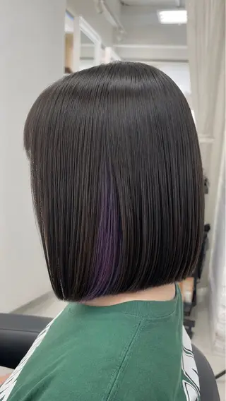 セミロング カラー 透明感【カラー支持率 No.1】リノ🪐のヘアスタイル