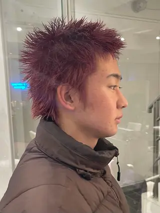 カラー メンズ メンズカット パーマ[佐橋]のヘアスタイル