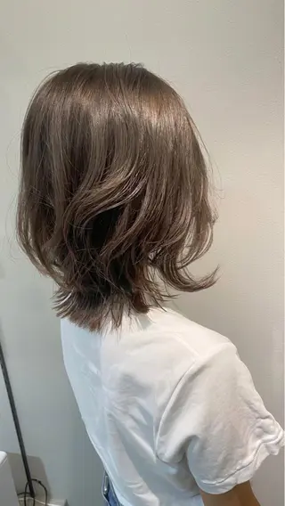 ミディアム 🌕透明感カラー @ENTER大名のヘアスタイル