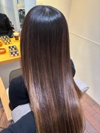 ロング パーマ マンツーマン 縮毛矯正/マユコのヘアスタイル