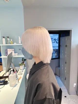 ショート ツヤ髪ハイトーン💖 💫Hikaru💫のヘアスタイル