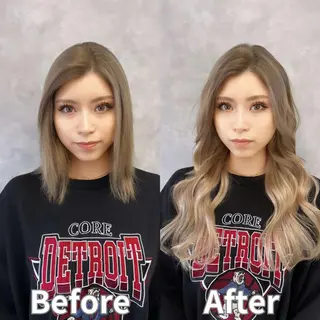 ロング 河野 七優のヘアスタイル