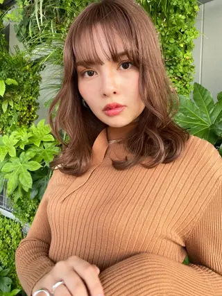 ロング ARMONY秋山輝也 コテ巻き風パーマ特化のヘアスタイル