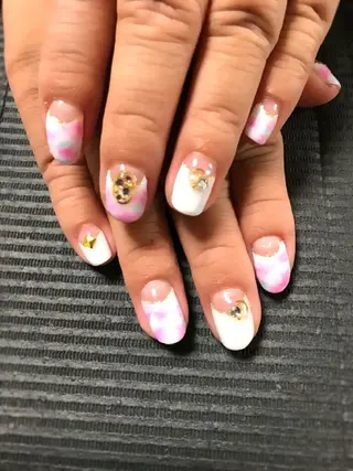 ネイル モチの良さ◉ フィルインネイル♡のネイルデザイン