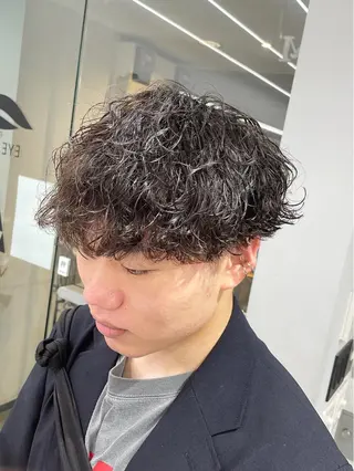 パーマ メンズ 京都河原町 メンズパーマ助川龍哉のヘアスタイル