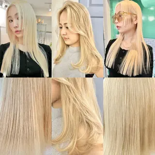 セミロング カラー 🌸MAYU🌸 ハイトーン➕レイヤーのヘアスタイル