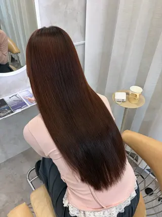 ロング カラー 畑中 夢のヘアスタイル