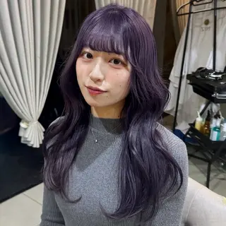 ロング カラー 小林 遥希のヘアスタイル