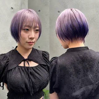 ショート カラー ハイトーンカラー/ デザインカラー/瑛樹のヘアスタイル