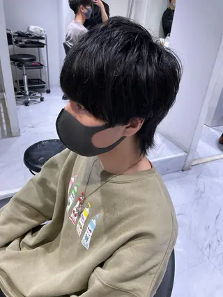 ショート カラー パーマ ヘアアレンジ メンズ キッズ ネイル マツエク・マツパ アイブロウ スパイキー/フェザー /波巻き/かいとのヘアスタイル