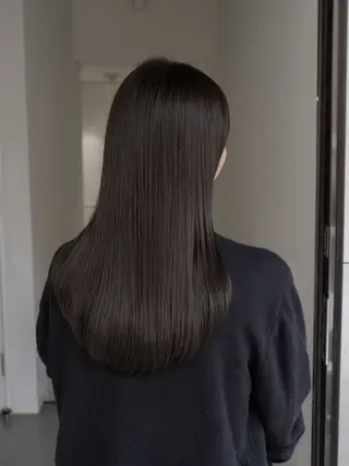 セミロング カラー navile原宿 yumaのヘアスタイル
