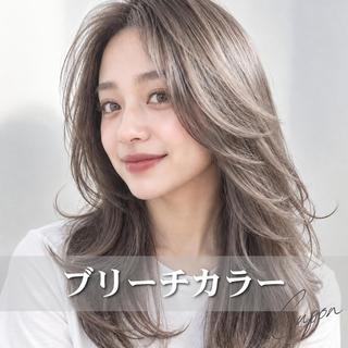 セミロング カラー SOURCE堺東🫧 ヘアケア/艶カラーのヘアスタイル