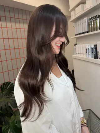 ロング カラー 💍モテる艶髪 透明感カラー💖のヘアスタイル