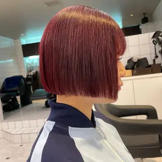 ショート カラー 【美髪矯正/絹髪】 🎀hinano🎀のヘアスタイル