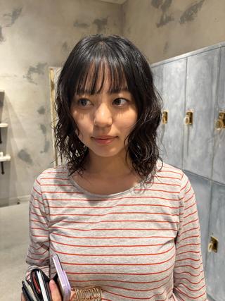 セミロング ボブ・カラー 琴音のヘアスタイル