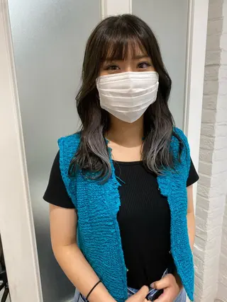 ロング カラー ハイトーン/メンズ 水野翔太のヘアスタイル