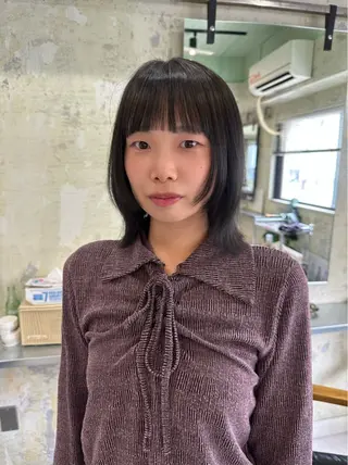 ミディアム カラー AR.MARA サトウヒカルのヘアスタイル