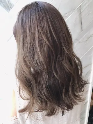 セミロング カラー 上條 航平のヘアスタイル
