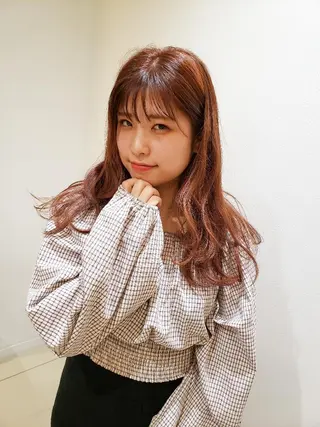 セミロング カラー 美髪⭐︎髪質改善 井上　康司のヘアスタイル