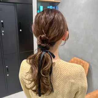 ヘアアレンジ 透明感カラー🫧 ✴︎meiのヘアスタイル