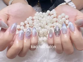 ネイル kao nail マグネット/長さだしのネイルデザイン