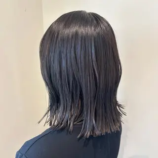 ミディアム 🎀ハイトーン/ 艶カラー/夕月🎀のヘアスタイル