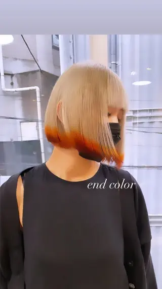 ショート カラー 💜ハイトーン💛 マジカルかいちゃんのヘアスタイル