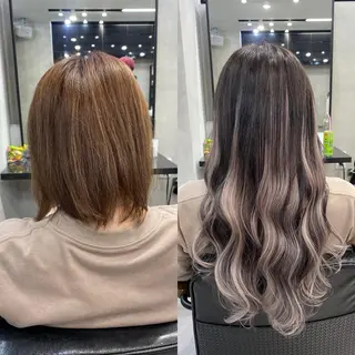 ロング カラー ヘアアレンジ FAAM Tsuneのヘアスタイル