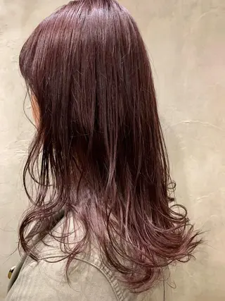セミロング カラー ヘアアレンジ ボブパーマコテ巻き風 パーマNo1深江秀平のヘアスタイル