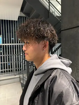 パーマ メンズ 柳坪 まなのヘアスタイル