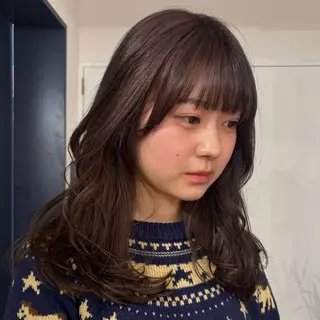 セミロング カラー ブリーチ/デザイン 🎀Kanoのヘアスタイル