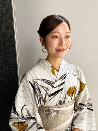 セミロング アレンジ/縮毛矯正 FACE。ゆのんのヘアスタイル