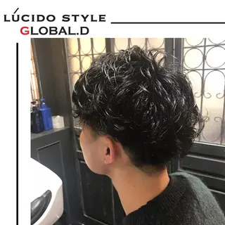 ミディアム パーマ 🥛洒落髪小顔cut なら龍崎🥛のヘアスタイル