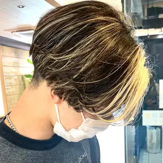 ショート カラー パーマ メンズ アイブロウ 丁寧なカウンセリング 🌿Chiemi🌿のヘアスタイル