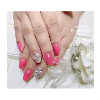 ミディアム ネイル 🐾enen style 🐾のネイルデザイン