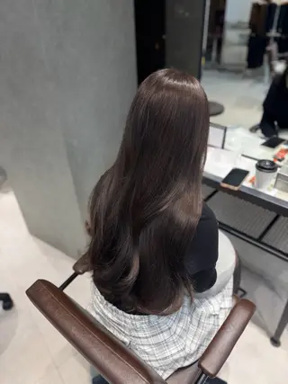 ロング カラー caho／大阪梅田 韓国ヘア♡のヘアスタイル