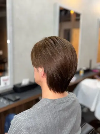 ショート カラー メンズ 増山 諒 【メンズ専門美容師】のヘアスタイル