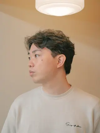 ショート カラー パーマ メンズ 🔗メンズサロン🔗 Kieのヘアスタイル