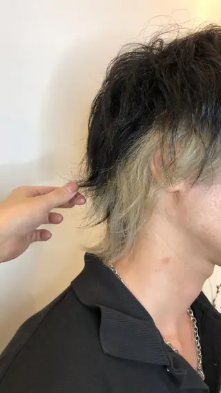 ミディアム カラー メンズ MATSURI BASE.AWAJIのヘアスタイル
