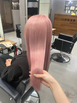 ロング カラー ENA💗NEXT /ハイトーンエクステのヘアスタイル