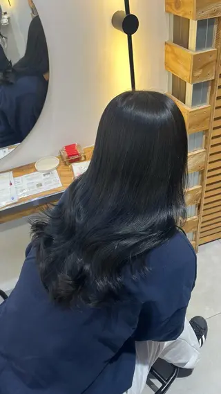 ロング 冨田 悠稀/ 髪質改善縮毛&カラーのヘアスタイル