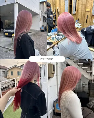 セミロング 🍀ブリーチ屋さん/ ダブルカラー・あずみのヘアスタイル