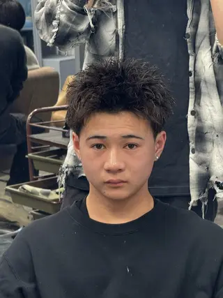 パーマ メンズ 大阪メンズ 美容師井上智博のヘアスタイル