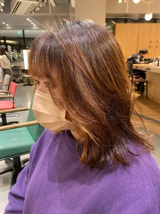 ミディアム unopulir 景山 凌のヘアスタイル