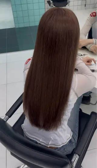 ロング カラー ブリーチカラー/ 渋谷/宗形建哉のヘアスタイル