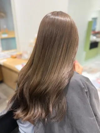 ロング カラー 巻ける髪質改善🫧ハ イライト/永田汰伊智のヘアスタイル