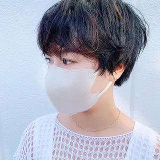 ショート パーマ 中川 竜誠のヘアスタイル