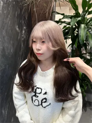 ロング カラー 💋ハイトーンデザイ ンヘア💋A'nyuのヘアスタイル