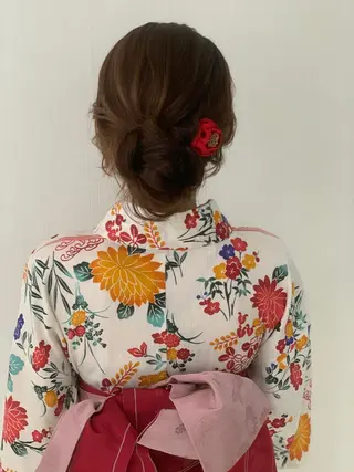 セミロング ヘアアレンジ YAMANO 浴衣着付、ヘアセットのその他イメージ