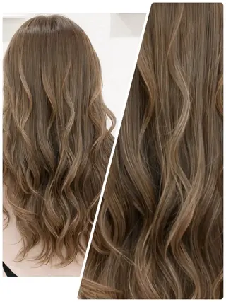 ロング カラー マネージャー× 髪質改善×ウルトワのヘアスタイル